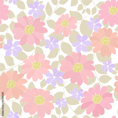 seamless abstrac floral  background