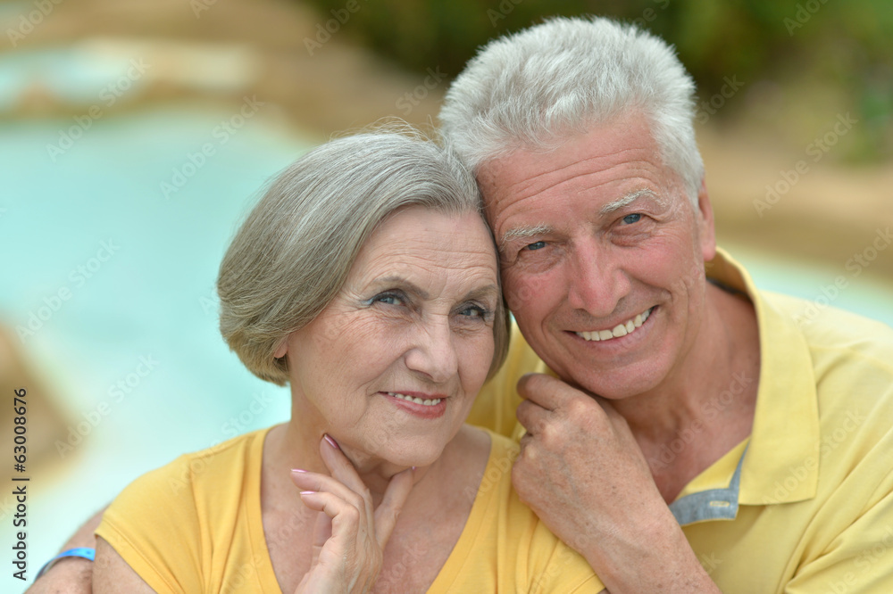 Senior couple at the resort