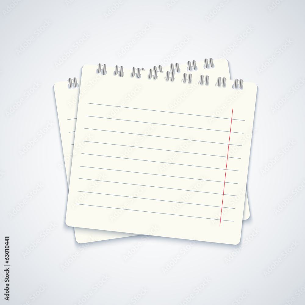 Vector modern notebook on gray background. Eps10 Vector modern notebook on gray background. Eps10