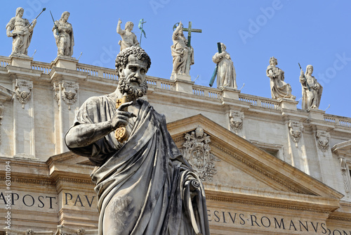 Statue of St. Peter, St. Peter's Square, Vatican, Rome