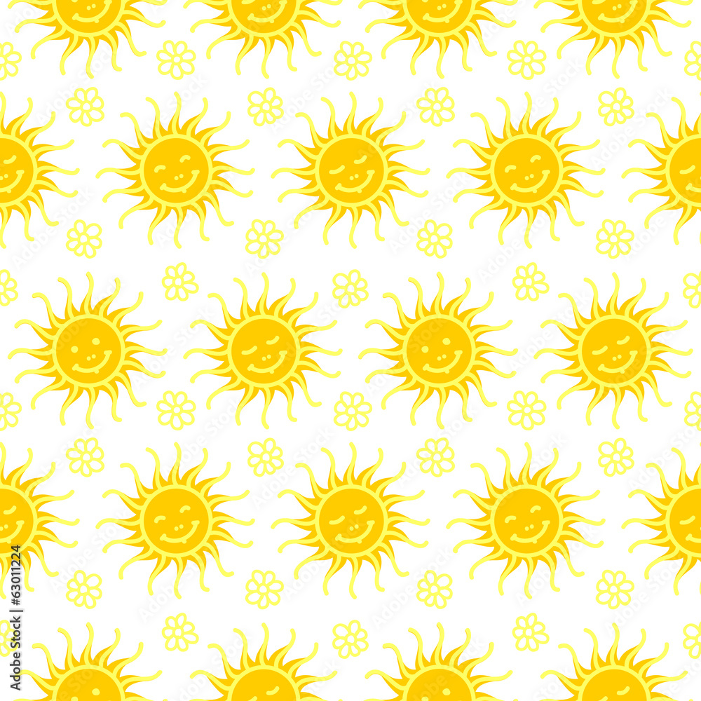 Seamless sunny pattern Seamless sunny pattern