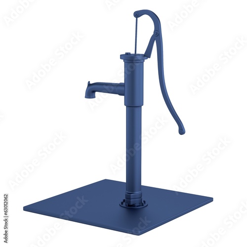 realistic 3d render of water pump