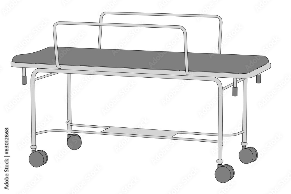 cartoon image of hospital bed cartoon image of hospital bed