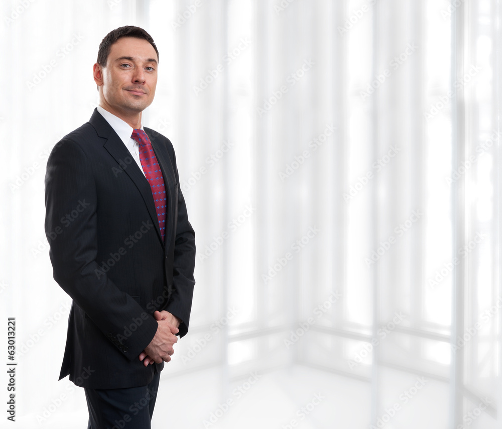 Portrait of a smiling handsome businessman Portrait of a smiling handsome businessman
