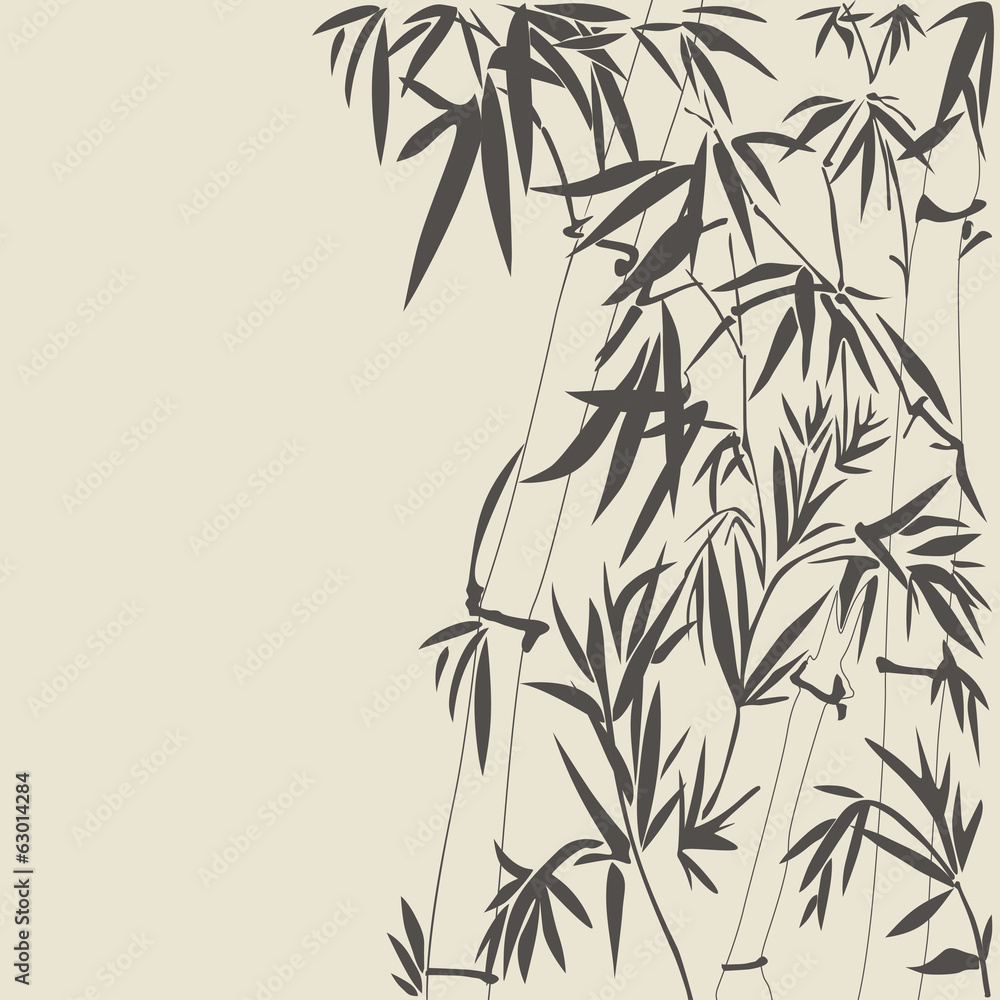 Fototapeta premium Bamboo vector illustration
