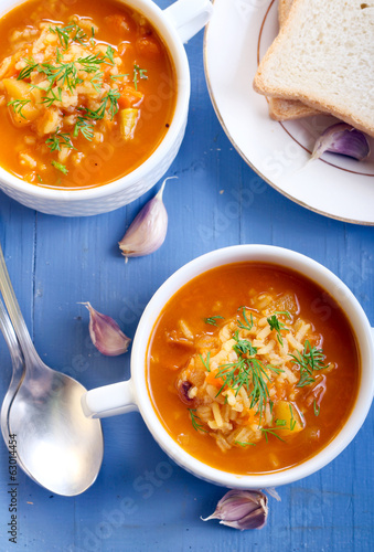 Chunky butternut mulligatawny soup photo