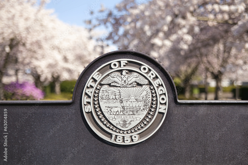 Naklejka premium Seal of the State of Oregon