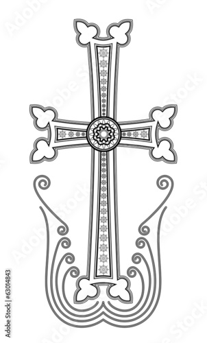 Traditional Armenian Apostolic Church cross clip art
