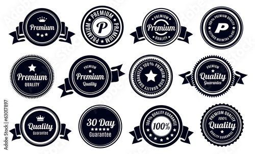 Vintage Quality Guarantee Badges