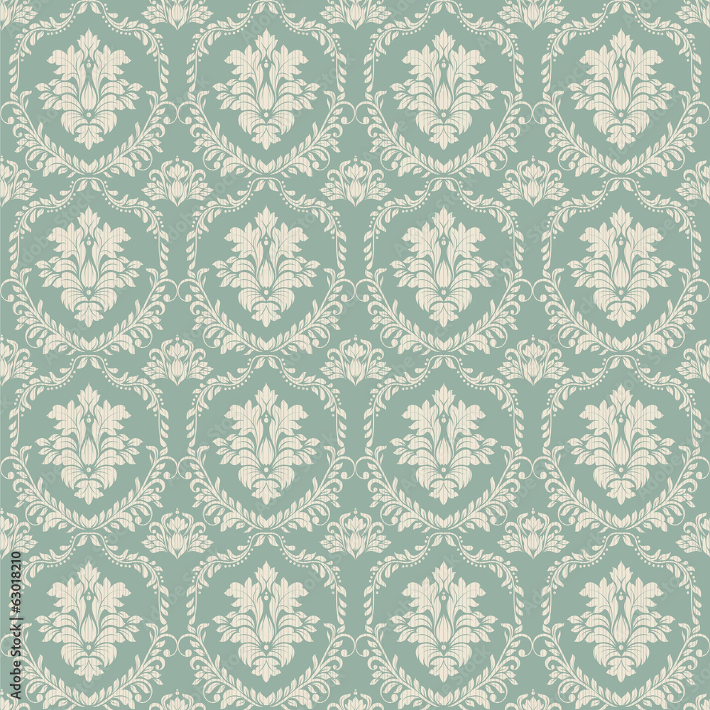 Seamless background of green color in the style of baroque__ Seamless background of green color in the style of baroque__