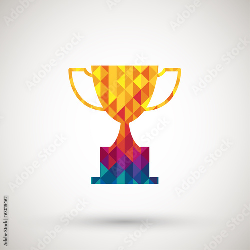 symbol with colorful diamond