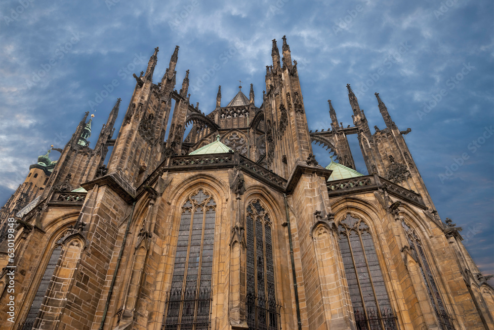 St. Vita`s Cathedral in Prague , Czech Republic