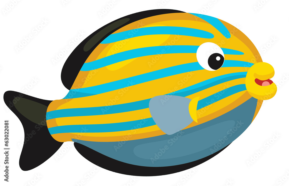 Cartoon sea element - illustration for the children Cartoon sea element - illustration for the children