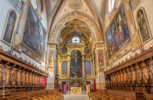 Bologna - presbytery of baroque church San Girolamo