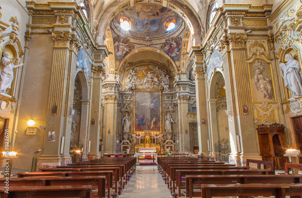 Bologna - baroque church Chiesa Corpus Christi.