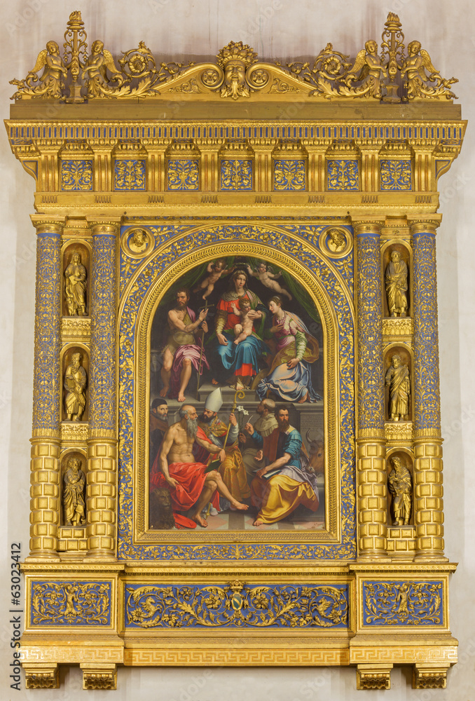 Bologna - renaissance altar in church San Martino.