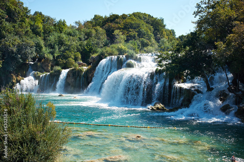 Waterfalls on Krka River. National Park, Croatia