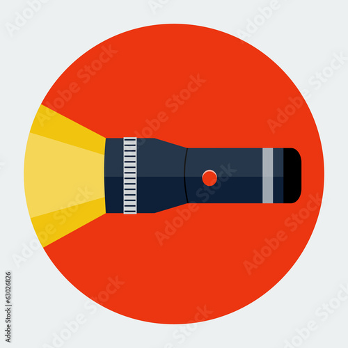 Flashlight flat icon