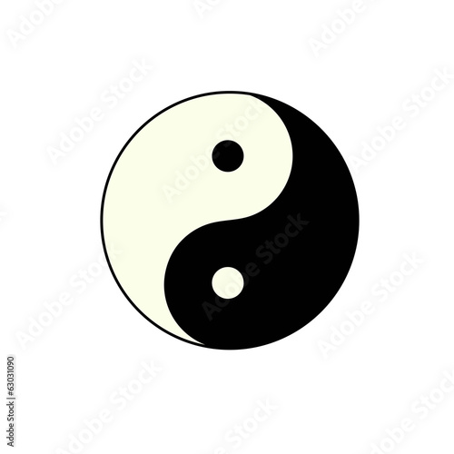 Ying yang symbol of harmony and balance