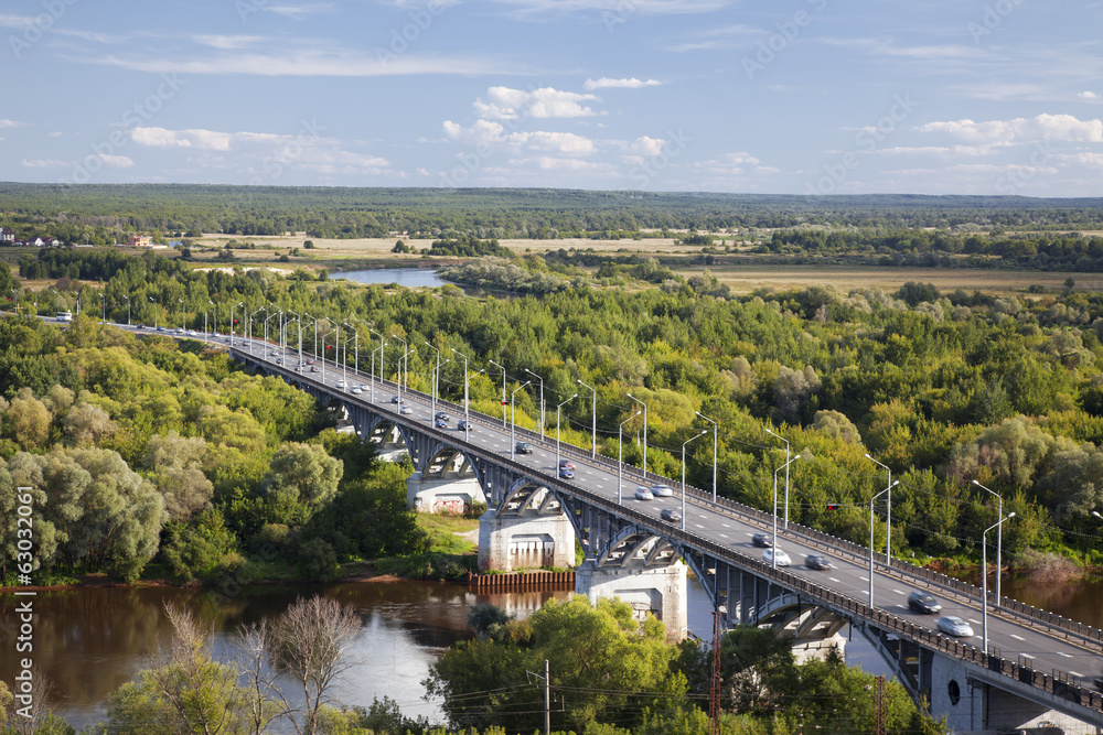 The bridge on the river Klyazma, Vladimir The bridge on the river Klyazma, Vladimir
