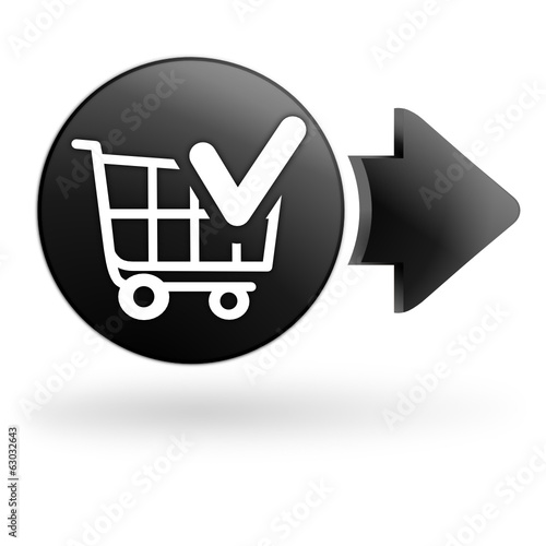 valider le chariot sur bouton noir
