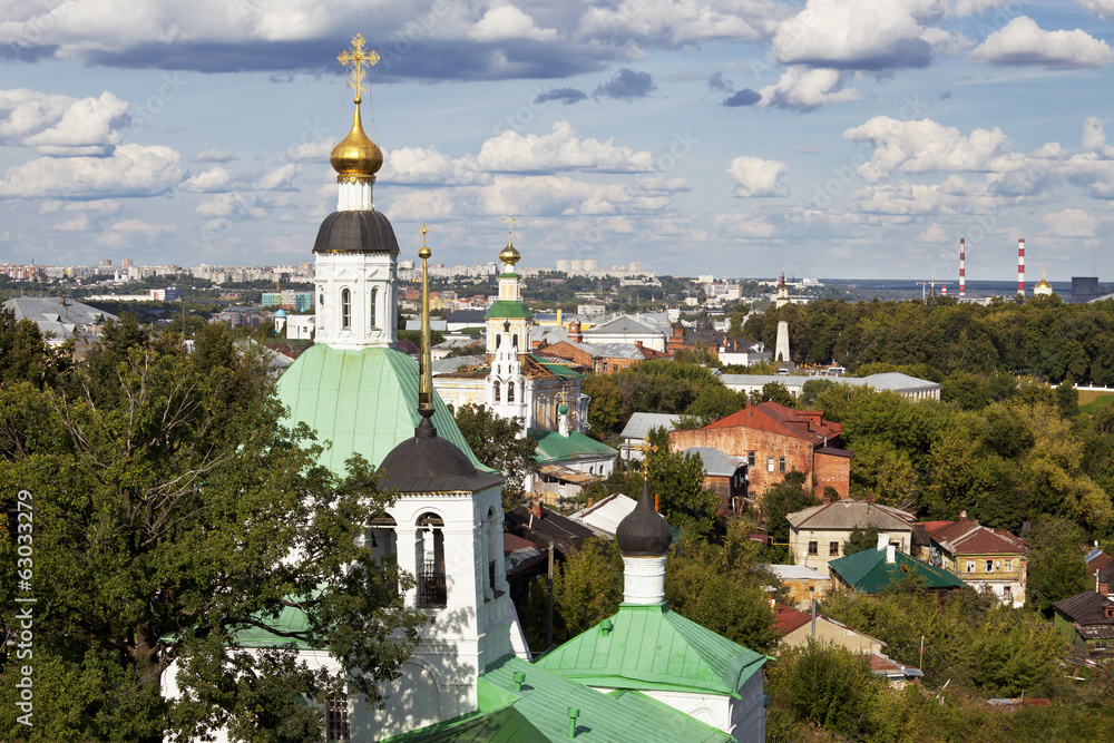 Panorama of Vladimir. Top view