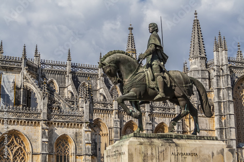 Batalha Monastery. Nuno Alvares Pereira statue photo