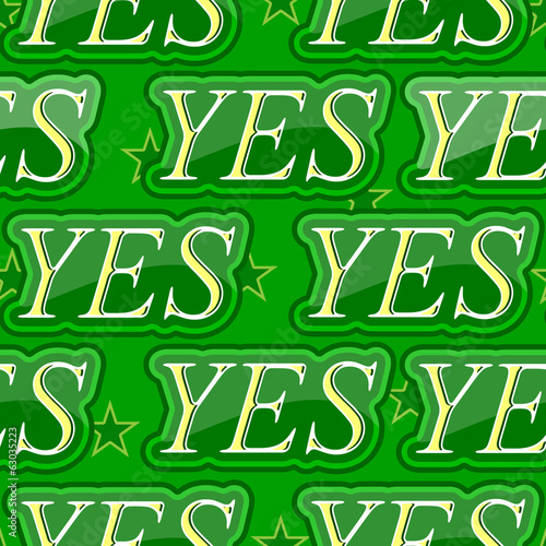 бесшовный фон с текстом yes