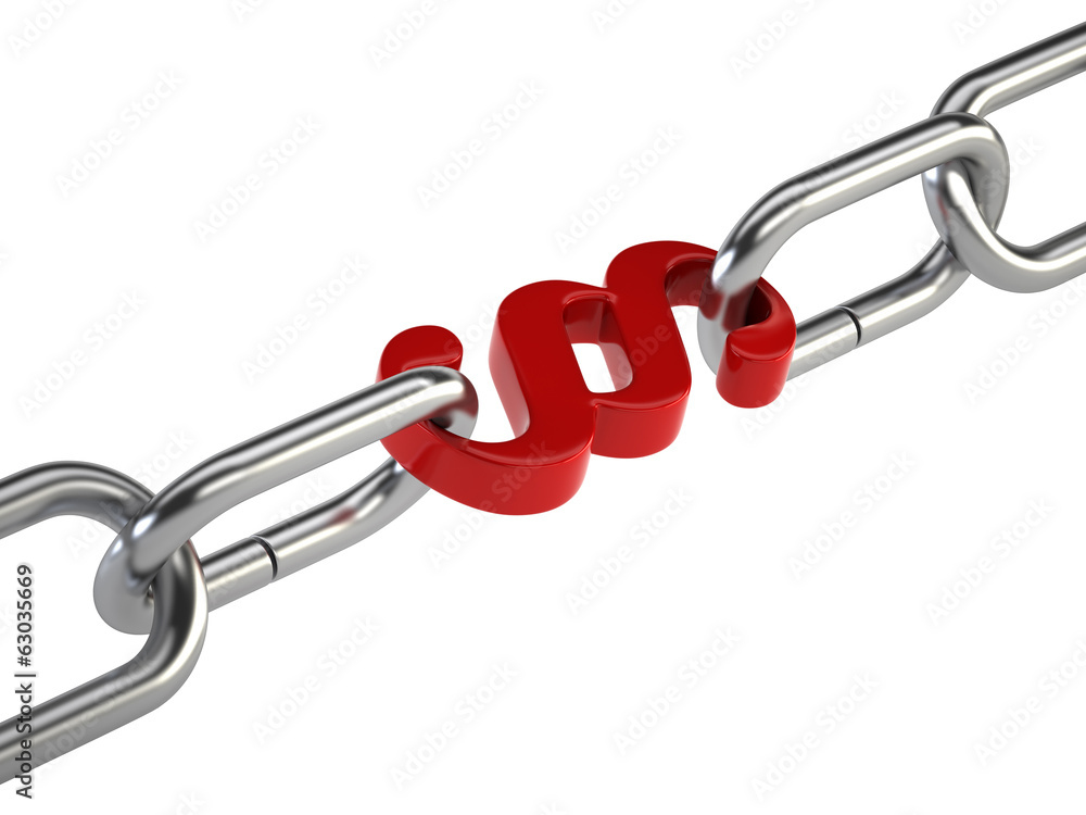 Obraz premium chain paragraph