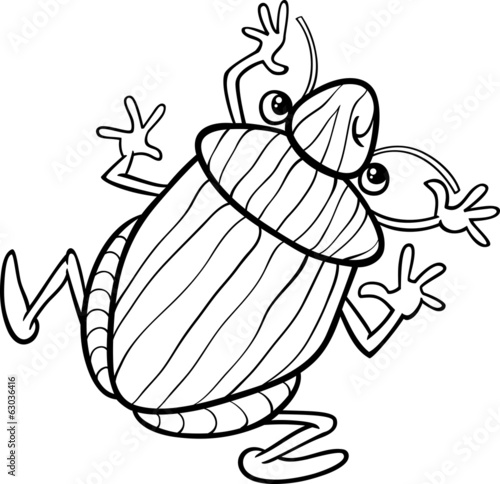 shield bug insect coloring page