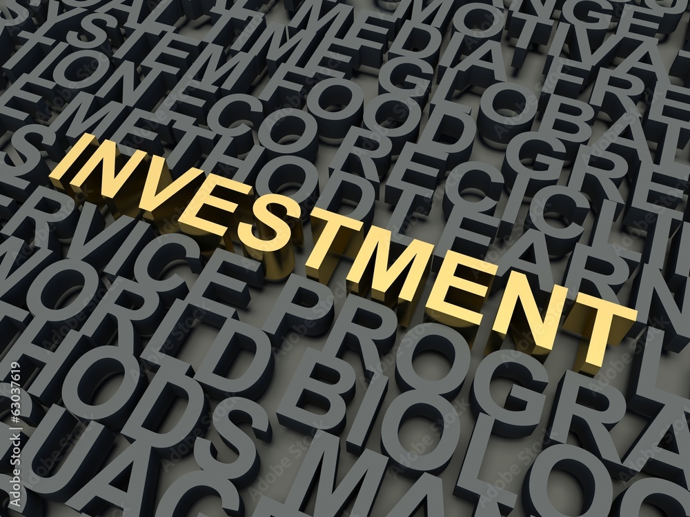 Word Investment. Keyword concept. Word Investment. Keyword concept.