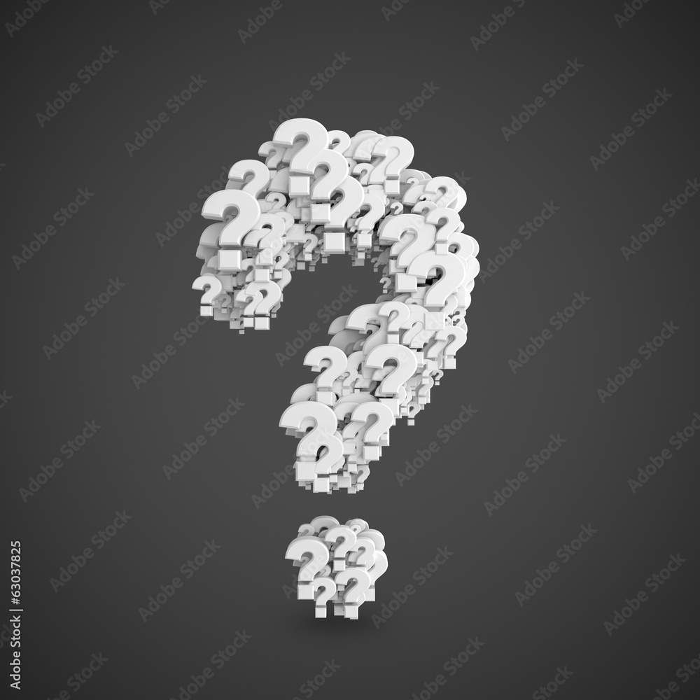 many white question mark many white question mark
