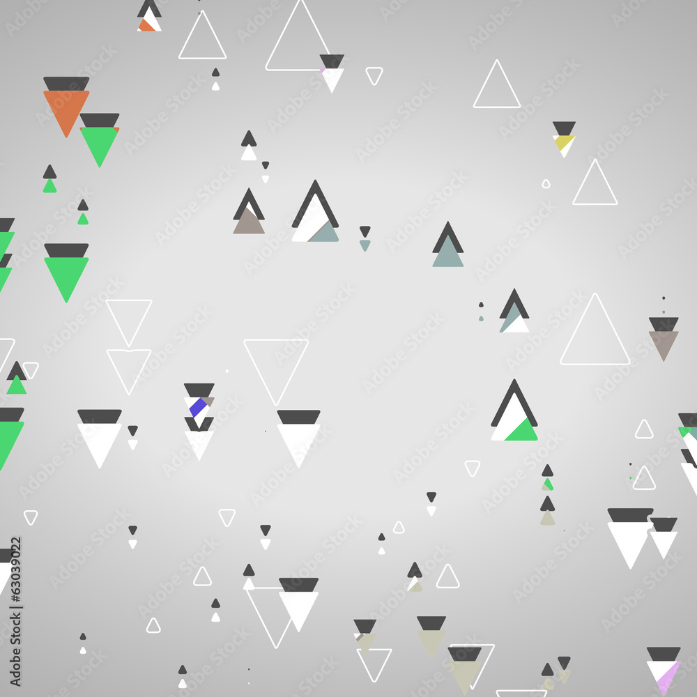 Abstract geometric shapes, dynamic illustration.