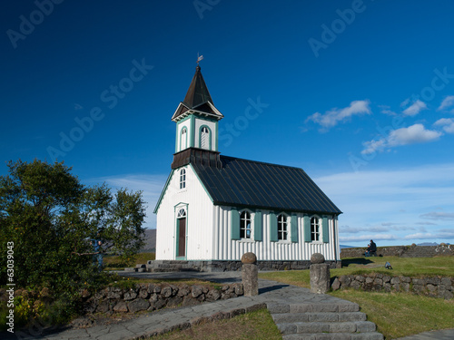 Pingvallkirkja church in Thingvellir