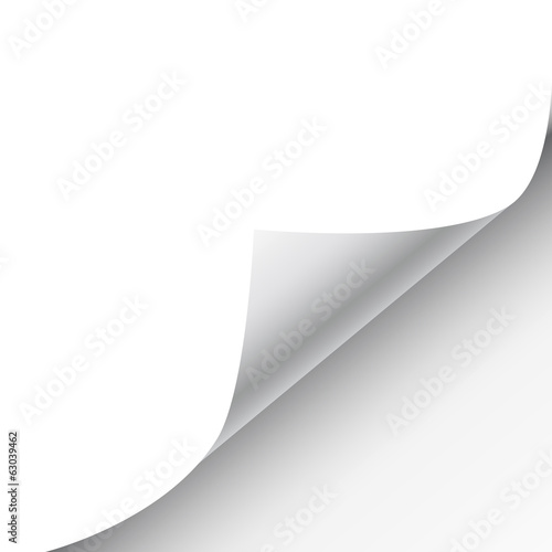 Sheet Paper Page Curl