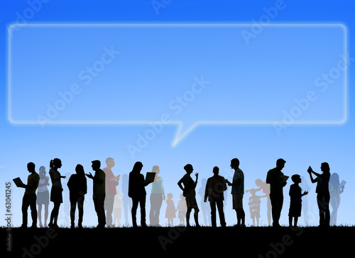 Group Of People Social Networking