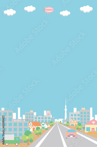町並みのイラスト