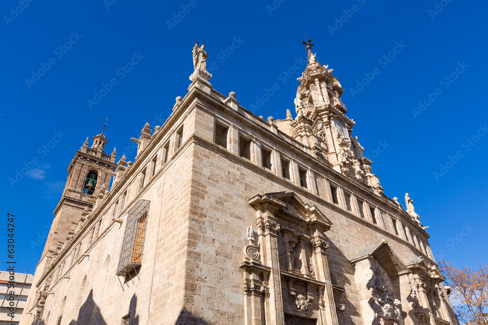 Valencia Santos Juanes church facade Spain