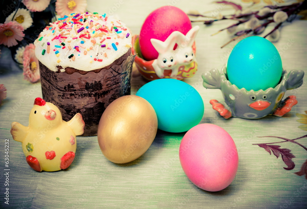 Easter Photo in retro style Easter Photo in retro style