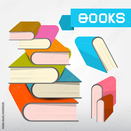 Vector Books Illustration