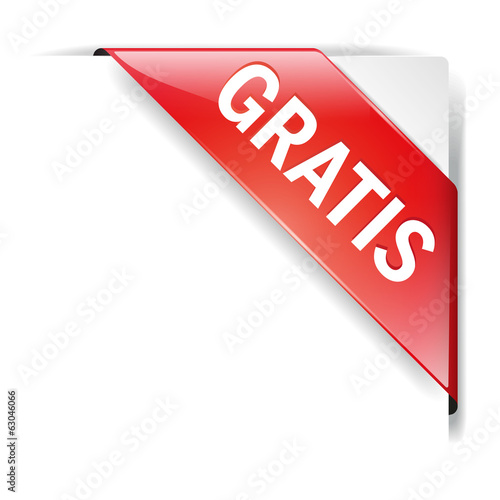 Banderole Gratis rot