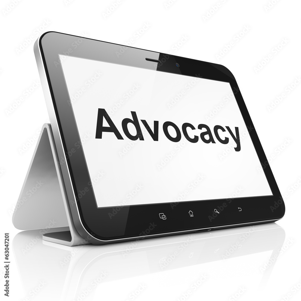 Law concept: Advocacy on tablet pc computer Law concept: Advocacy on tablet pc computer