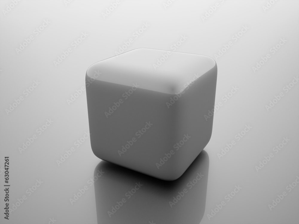 Black abstract cubes rendered on dark Black abstract cubes rendered on dark