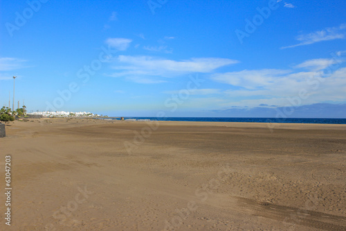 Lanzarote beach on Spanish Canary Island