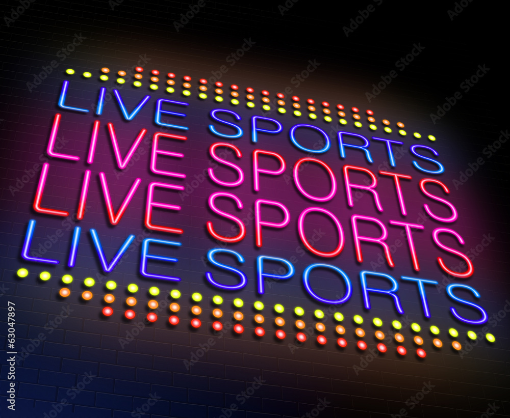 Obraz premium Live sports concept.