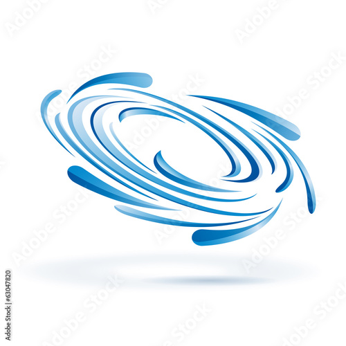 Vector Blue Vortex background