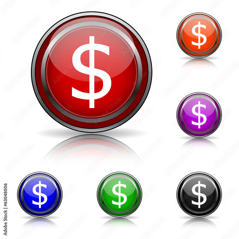Dollar icon Dollar icon