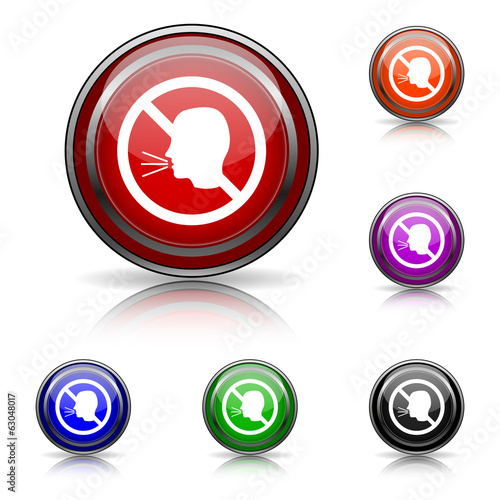 No talking icon