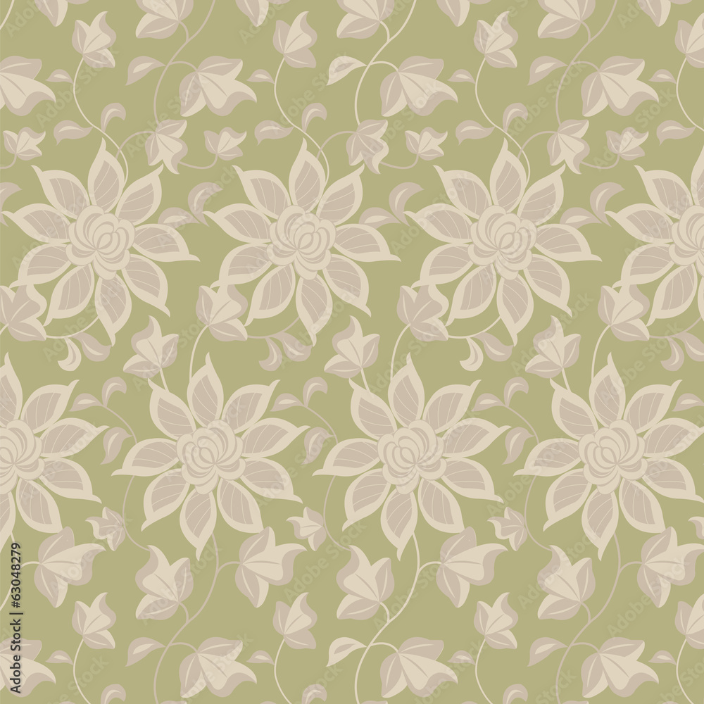 Floral abstract background, seamless Floral abstract background, seamless