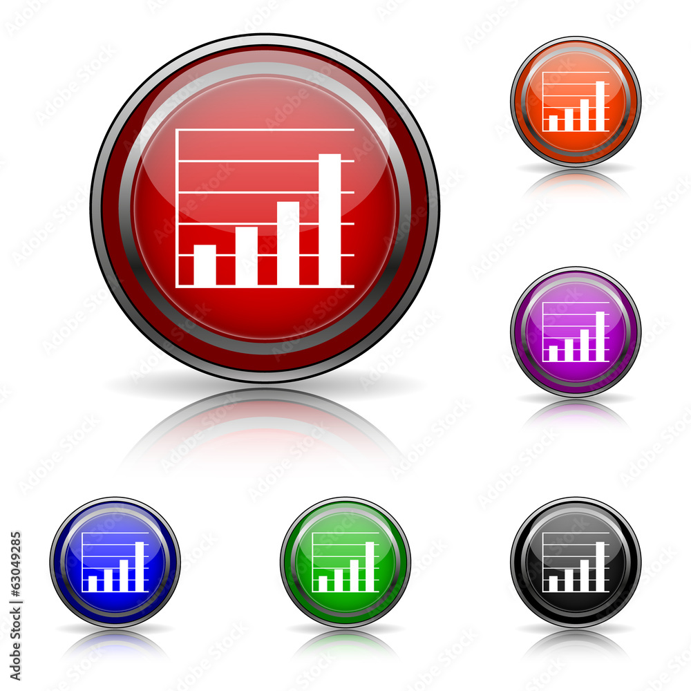 Chart bars icon Chart bars icon